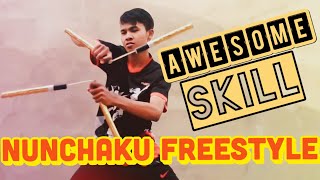 NUNCHAKU FREESTYLE AWESOME SKILL!!!