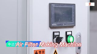 PLC Control 0.6-0.8Mpa Air Filter Making Machine 3000*1500*1800mm