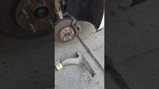 Busted Rim, Bent Control Arm and Missing Ball Joint at 10-15 mph?! What do you think?