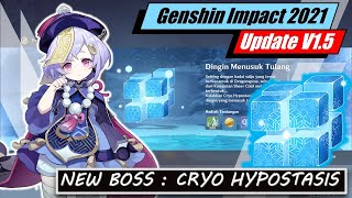 New Boss Elemental Daleth : Cryo Hypostasis Genshin Impact V 1.5 | Update Boss Baru di Dragonspine