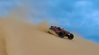 Traxxas Rustler and Slash up at Silver Lake Sand Dunes!