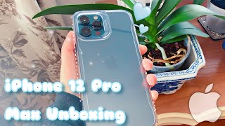 iPhone 12 Pro Max Unboxing + Accessories + ASMR ༄