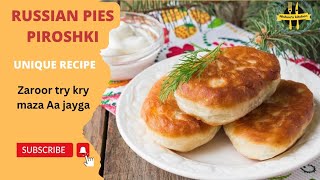 Russian Piroshki with potatoes  | homemade fried pies recipe | @Nishooskitchen