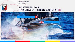 Louis Vuitton Cup Semi-Final Race 2 Starboard Entry Stern Camera - INEOS Britannia