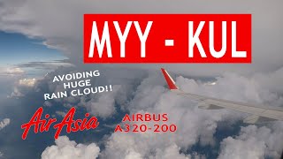 TRIP REPORT | AirAsia Airbus A320 AK5641: Miri MYY ✈ KL Int'l (klia2) KUL | 1st KL Trip in 2022