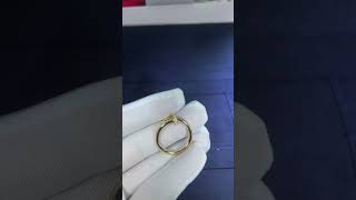 Custom Made Cartier Juste Un Clou Nail Ring Size 60 18K Yellow Gold For Men And Women