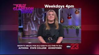 ABC 23/WATM-TV (Altoona, PA, USA) - September 2022 ID with The Kelly Clarkson Show