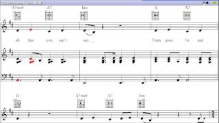 Baby Can I Hold You by Tracy Chapman - Piano Sheet Music:Teaser