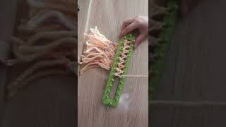 النول المستطيل | knitting loom | tejido | scarf knitting | loom| فن النسيج | حياكة النول المستطيل |