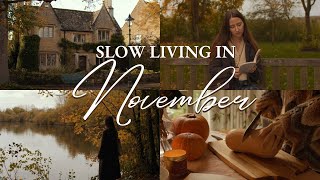 Cozy autumn in the English Countryside | Cotswolds Villages, Pumpkin Loaf Recipe, Slow November Days