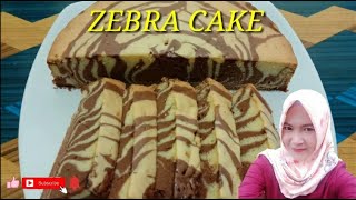 CARA MEMBUAT CAKE ZEBRA SUPER LEMBUT DAN ENAK