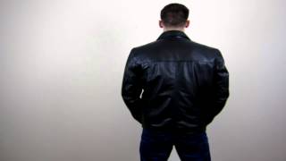 Men's Black Leather Jacket - Berwick