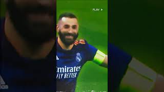 Benzema cheeky chip#shorts #football