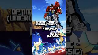 Optimus Prime (Unicron Trilogy) Vs Classic Sonic #faxorcap #transformers #sonic