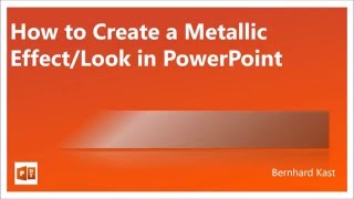 How to create Metallic Effect / Look in PowerPoint - NO texture