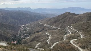 Cuesta Villavicencio (Ruta 52) en moto (KLR 650) en invierno. Prov. de Mendoza. Argentina 2ago2022