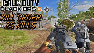 Call Of Duty Black Ops 6 beta Kill Order 25 Kills Multiplayer Gameplay NO COMMENTARY