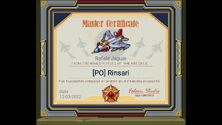 1945 Air Force Rafale Jaguar Master Certificate