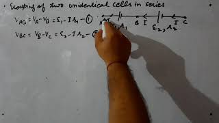 Grouping of two unidentical cells in series