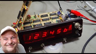 Jan Soelberg 18460 C-MOS frequency counter kit 1980 test teardown