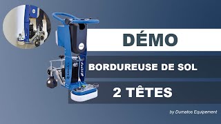 Ponceuse bordureuse de sol 2 têtes - DUMATOS EQUIPEMENT