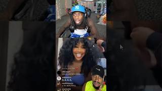 SZA says hi to Kai Cenat 🤣 #shorts #kaicenat #sza #livestream