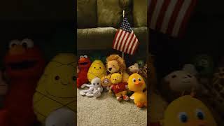 All the plushes saying Happy Memorial Day to everyone who lost their lives ❤️💙