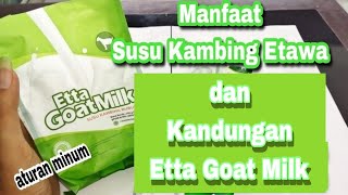 Review Manfaat Susu Kambing Etawa bubuk