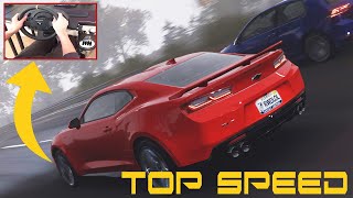 Forza Horizon 4 - Chevrolet Camaro ZL1 Top Speed | Steering Wheel + Paddle Shifter Gameplay