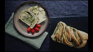 I MADE THE BEST PESTO BREAD / PESTOBROT / BUKË PESTO | BINA'S CRAVINGS