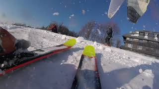 SNOWGLIDING - trening w Bieszczadach( mov1)