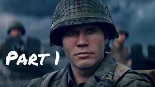 Call of Duty WW2 Walkthrough Gameplay Part 1 - Normandy  - Campaign Mission 1 (COD World War 2)