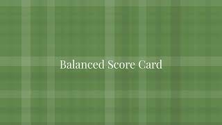 Balanced Scorecard