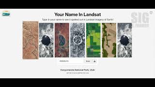 Tu nombre en Landsat