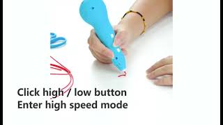 Smiling Bear 3D Drawing Pen - Portable Cordless Doodler for Kids