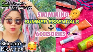 SWIMMING/SUMMER ESSENTIALS + Accessories | IWAS SUNBURN & SKIN DAMAGE