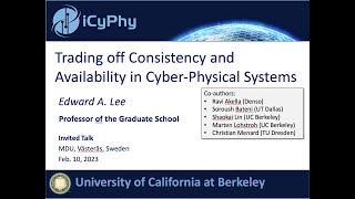 Trading Off Consistency and Availability in Cyber-Physical Systems