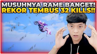 PECAH REKOR! GAK MASUK AKAL MUSUHNYA RAME BANGET , LANGSUNG DAPAT 32 K1LLS !! - PUBG MOBILE