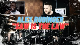 Drummer Reacts - Alex Rudinger "The Saw Is the Law" By Whitechapel #alexrudinger