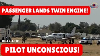 [OCT 24] Passenger diverts & lands plane after pilot loses consciousness! #atc