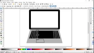 Inkscape: disegnare un computer con uno sfondo di Halloween