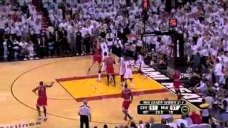 Dwyane Wade MONSTER Block on Derrick Rose (Game 4, May 24, 2011)