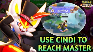 100K DAMAGE !!! CINDERACE 🔥 IS VERY EASIEST WAT TO REACH MASTER | POKEMON UNITE | CINDERACE GAMEPLAY