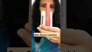 BEST GLOSSY LIPSTICKS #makeup #lipswatches #lipsticktutorial #bts #minecraft #ashortaday #afforda