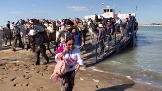 Desembarque en Doñana de la Real Hermandad del Rocio de Jerez 2018