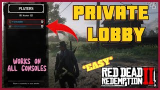 HOW TO CREATE PRIVATE LOBBY WITH FRIENDS *EASY* RDR2 RED DEAD ONLINE