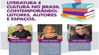 Minicurso live - Literatura e cultura no Brasil contemporâneo: leitores, autores e espaços.