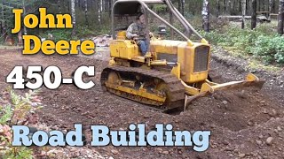 John Deere 450-C Road Bulldozing