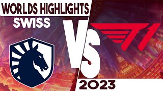 T1 vs TL Highlights | Swiss Stage | Worlds 2023 | T1 vs Team Liquid