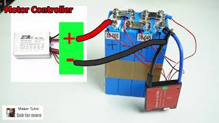 How To Make 12V 25Ah Lithium Ion Battery Pack For Electric Car or Robot Car